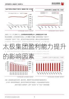 太极集团盈利能力提升的影响因素