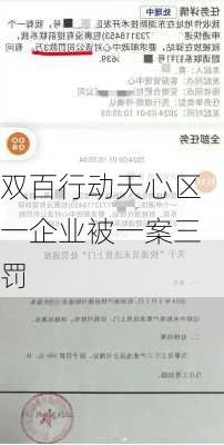 双百行动天心区一企业被一案三罚