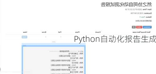 Python自动化报告生成