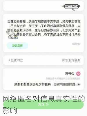 网络匿名对信息真实性的影响