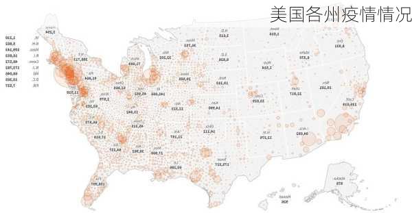 美国各州疫情情况