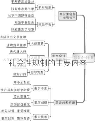 社会性规制的主要内容