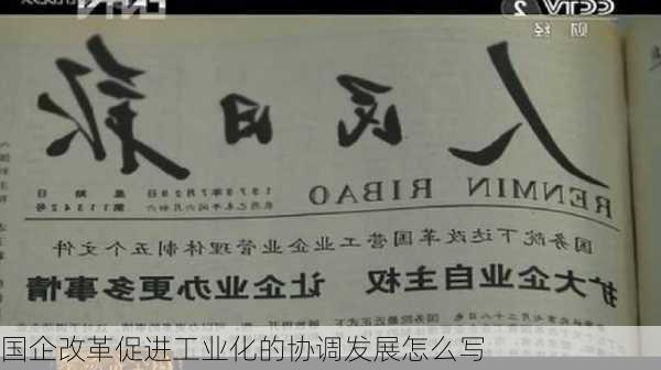 国企改革促进工业化的协调发展怎么写