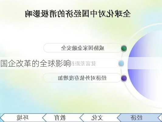 国企改革的全球影响