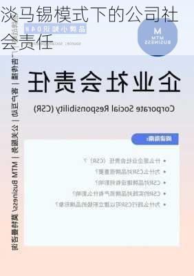 淡马锡模式下的公司社会责任