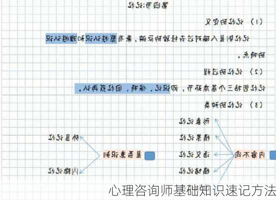 心理咨询师基础知识速记方法