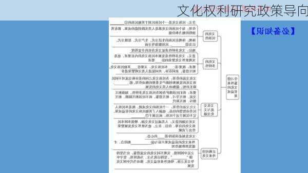 文化权利研究政策导向