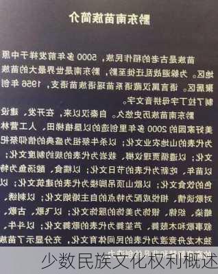 少数民族文化权利概述