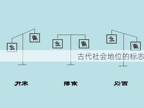 古代社会地位的标志