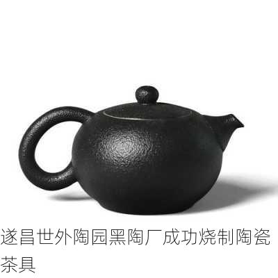 遂昌世外陶园黑陶厂成功烧制陶瓷茶具