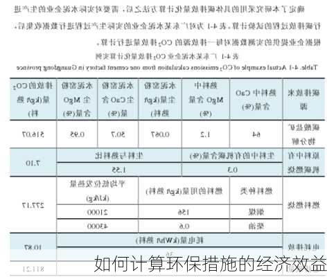 如何计算环保措施的经济效益