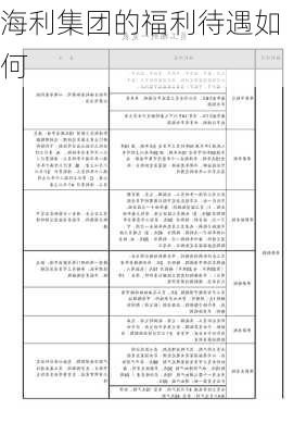 海利集团的福利待遇如何