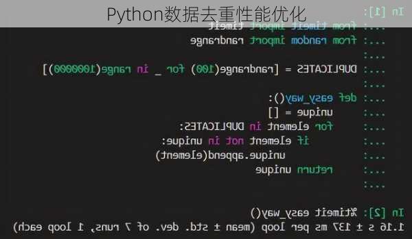 Python数据去重性能优化