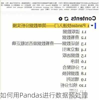 如何用Pandas进行数据预处理