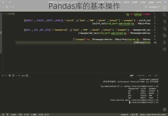 Pandas库的基本操作