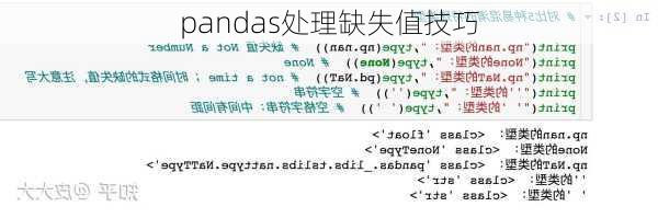 pandas处理缺失值技巧