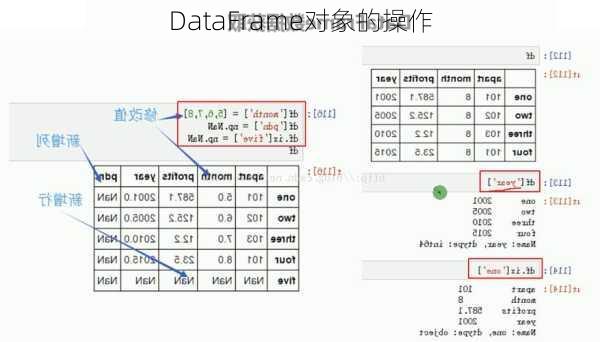 DataFrame对象的操作