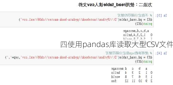 四使用pandas库读取大型CSV文件