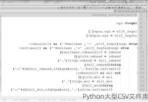 Python大型CSV文件库