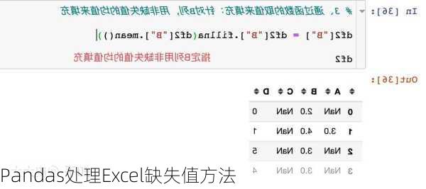 Pandas处理Excel缺失值方法