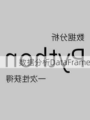 数据分析DataFrame