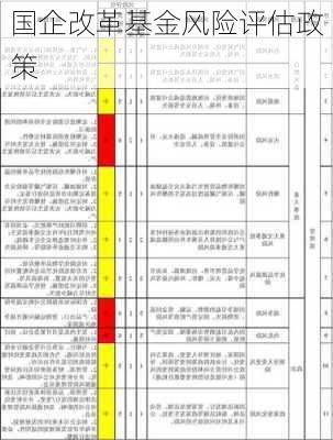 国企改革基金风险评估政策