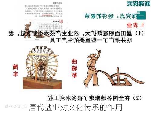 唐代盐业对文化传承的作用