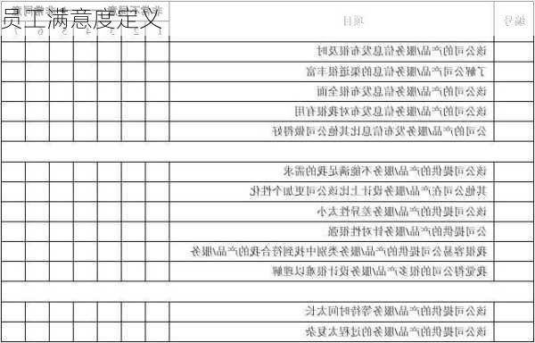 员工满意度定义