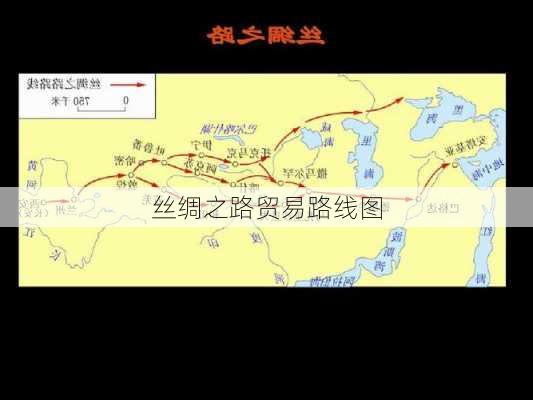 丝绸之路贸易路线图