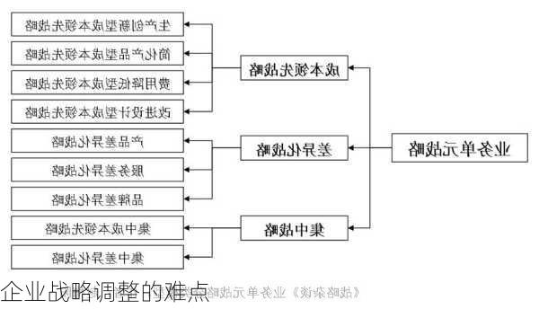 企业战略调整的难点