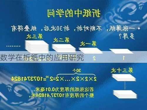 数学在折纸中的应用研究