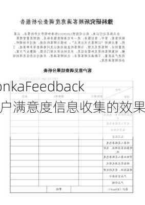 ZonkaFeedback客户满意度信息收集的效果分析