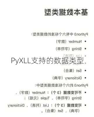 PyXLL支持的数据类型