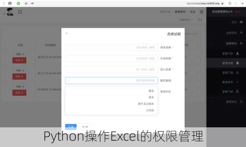 Python操作Excel的权限管理