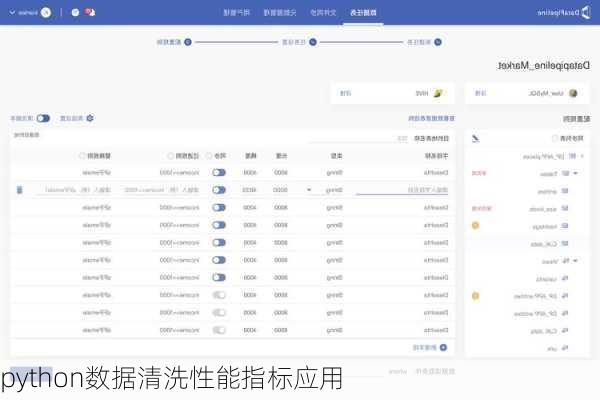 python数据清洗性能指标应用