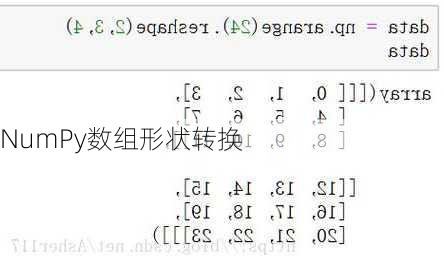 NumPy数组形状转换