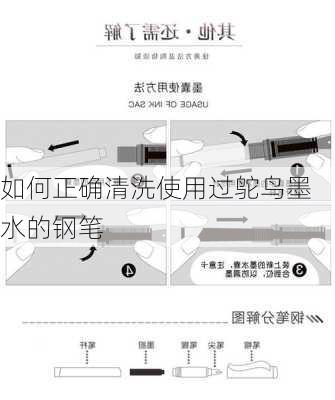 如何正确清洗使用过鸵鸟墨水的钢笔