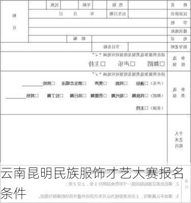 云南昆明民族服饰才艺大赛报名条件