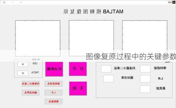 图像复原过程中的关键参数