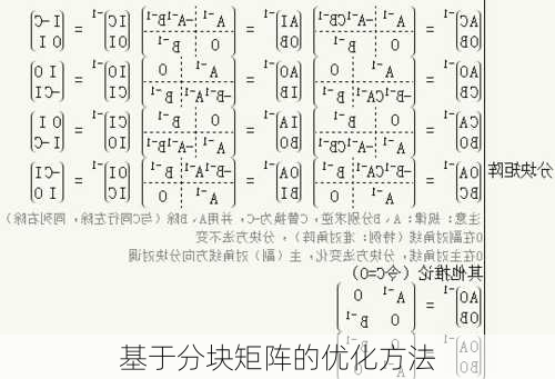 基于分块矩阵的优化方法