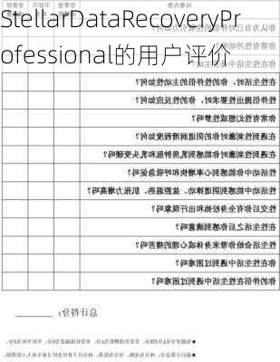 StellarDataRecoveryProfessional的用户评价