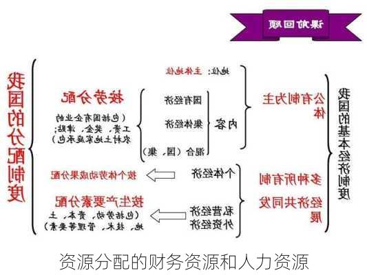 资源分配的财务资源和人力资源