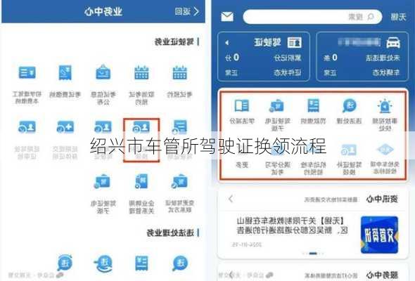 绍兴市车管所驾驶证换领流程