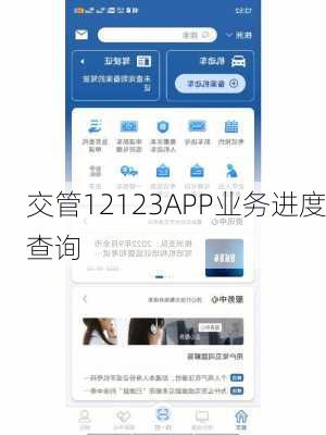 交管12123APP业务进度查询