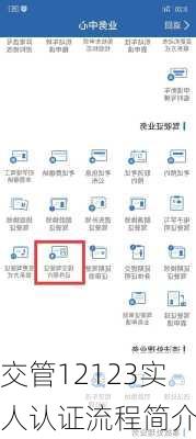交管12123实人认证流程简介