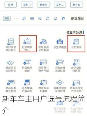 新车车主用户选号流程简介