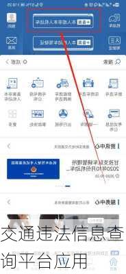 交通违法信息查询平台应用