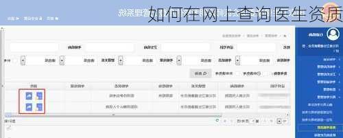 如何在网上查询医生资质