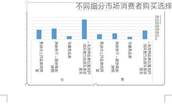 不同细分市场消费者购买选择