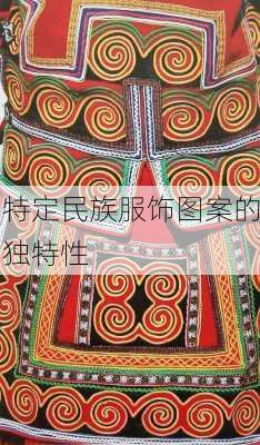 特定民族服饰图案的独特性